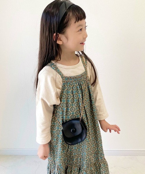 CIAOPANIC TYPY（チャオパニックティピー）の「【KIDS】バティック&ペイズリー柄レーヨンギャザーキャミワンピ（ワンピース・キッズ・オレンジ/ブルー・105/120/140/150）」の17枚目の写真