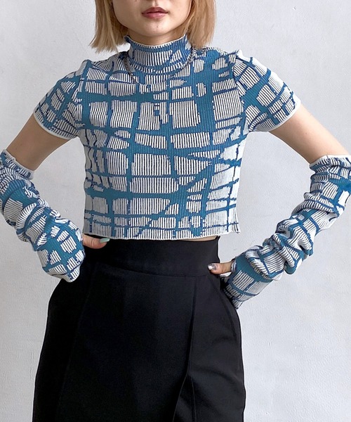 PAGEBOY（ページボーイ）の「2WAYスリーブリブTOPS（ニット/セーター・レディース・ブラック/ブラック系その他/ホワイト系その他・FREE）」の8枚目の写真