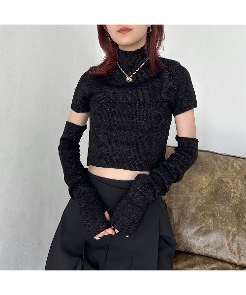 PAGEBOY（ページボーイ）の「2WAYスリーブリブTOPS（ニット/セーター・レディース・ブラック/ブラック系その他/ホワイト系その他・FREE）」の19枚目の写真