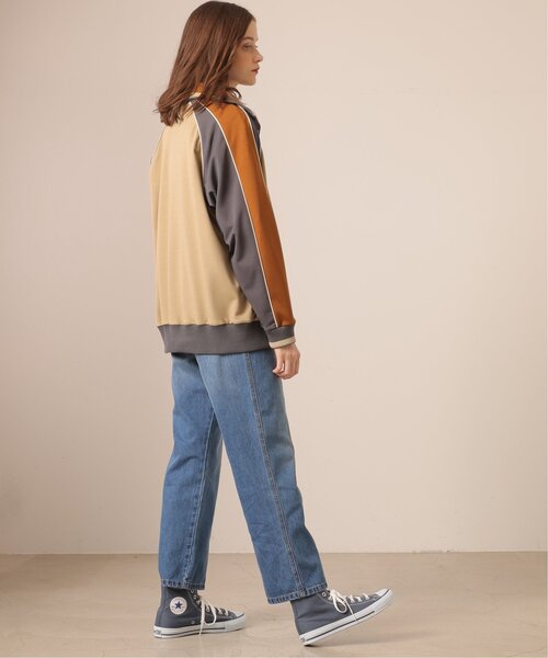 DOUBLE NAME（ダブルネーム）の「パイピングレトロジャージ（ジャージ・レディース・グリーン/スミクロ/ネイビー・FREE）」の14枚目の写真