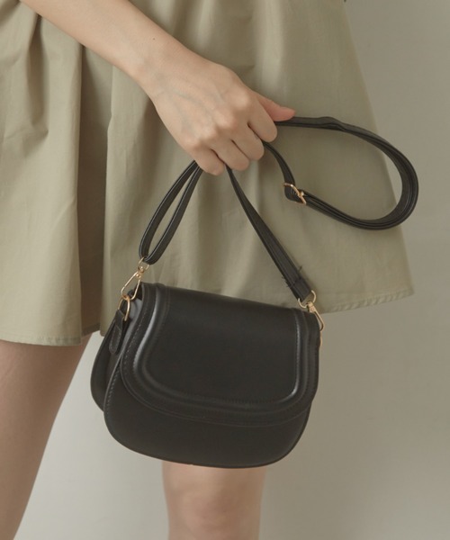 ACYM（アシーム）の「Vintage round mini バッグ（ショルダーバッグ・レディース・ブラック/ブラウン・FREE）」の5枚目の写真