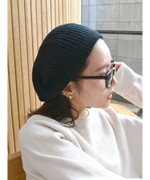 Ungrid（アングリッド）の「ニットベレー帽（ハンチング/ベレー帽・レディース・ブラック/ブラウン/アイボリー・FREE）」の14枚目の写真
