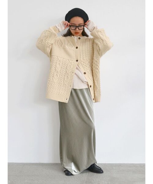 Ungrid（アングリッド）の「ニットベレー帽（ハンチング/ベレー帽・レディース・ブラック/ブラウン/アイボリー・FREE）」の4枚目の写真