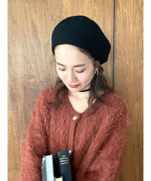 Ungrid（アングリッド）の「ニットベレー帽（ハンチング/ベレー帽・レディース・ブラック/ブラウン/アイボリー・FREE）」の17枚目の写真