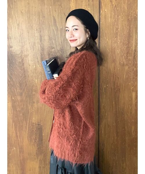 Ungrid（アングリッド）の「ニットベレー帽（ハンチング/ベレー帽・レディース・ブラック/ブラウン/アイボリー・FREE）」の8枚目の写真