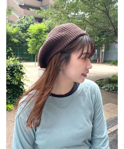 Ungrid（アングリッド）の「ニットベレー帽（ハンチング/ベレー帽・レディース・ブラック/ブラウン/アイボリー・FREE）」の19枚目の写真