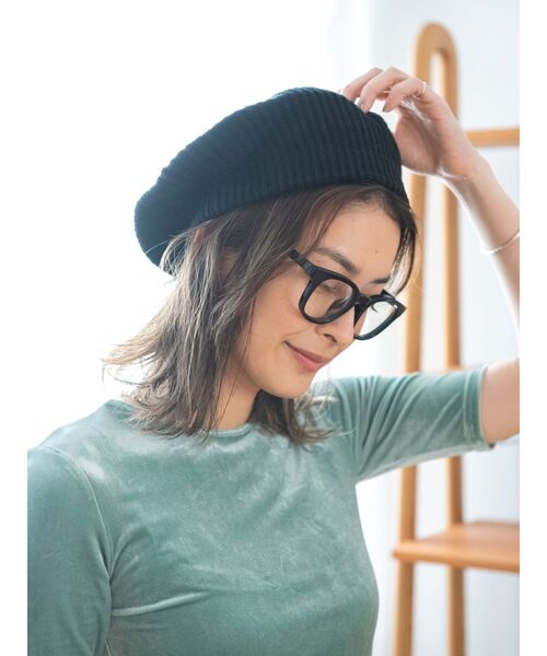 Ungrid（アングリッド）の「ニットベレー帽（ハンチング/ベレー帽・レディース・ブラック/ブラウン/アイボリー・FREE）」の13枚目の写真