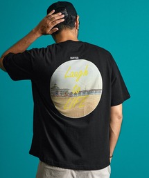 The DUFFER of ST.GEORGE | OFFSHORE × BLACK LABEL LOGO TEE：オフショア コラボ ロゴ プリントTシャツ(Tシャツ/カットソー)