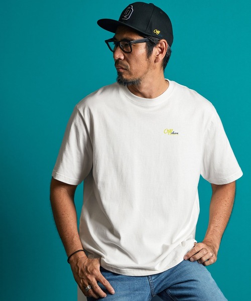 The DUFFER of ST.GEORGE(ザダファーオブセントジョージ)の「OFFSHORE × BLACK LABEL LOGO TEE:オフショア コラボ ロゴ プリントTシャツ(Tシャツ/カットソー・メンズ・ホワイト/ブラック・MEDIUM/X-LARGE/SMALL/LARGE)」の12枚目の写真