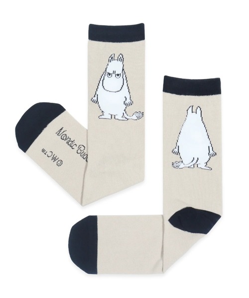 MOOMIN（ムーミン）の「MOOMIN / ムーミン クラシック ソックス 靴下 SOCKS MEN WOMEN NBJ（ソックス/靴下・レディース・ブラック系その他/ライトブラウン/オレンジ/ライトパープル/ライトピンク/ダークブルー/ナチュラル/グレー系その他/アイボリー/ライトブルー/ピンク/ブルー/グレー系その他2/ベージュ/ダークグレー/ブラック/ネイビー/マルーン/ライトグレー/ピンク系その他2/ブラウン/キャメル/パープル/インディゴブルー/オフホワイト/ブラック系その他2/グレー/ブルー系その他/ブルー系その他2/その他1/その他2/その他3/グレイッシュベージュ/ブラック系その他3/ヘザーグレー/ブラウン系その他/ライトベージュ/サーモンピンク/ブラック系その他4/グリーン/ダークネイビー/キナリ/グレー系その他3/ピンク系その他3・L/M）」の22枚目の写真