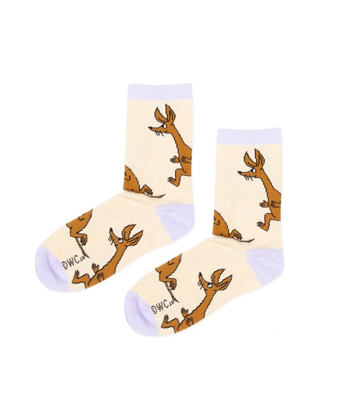 MOOMIN（ムーミン）の「MOOMIN / ムーミン クラシック ソックス 靴下 SOCKS MEN WOMEN NBJ（ソックス/靴下・レディース・ブラック系その他/ライトブラウン/オレンジ/ライトパープル/ライトピンク/ダークブルー/ナチュラル/グレー系その他/アイボリー/ライトブルー/ピンク/ブルー/グレー系その他2/ベージュ/ダークグレー/ブラック/ネイビー/マルーン/ライトグレー/ピンク系その他2/ブラウン/キャメル/パープル/インディゴブルー/オフホワイト/ブラック系その他2/グレー/ブルー系その他/ブルー系その他2/その他1/その他2/その他3/グレイッシュベージュ/ブラック系その他3/ヘザーグレー/ブラウン系その他/ライトベージュ/サーモンピンク/ブラック系その他4/グリーン/ダークネイビー/キナリ/グレー系その他3/ピンク系その他3・L/M）」の4枚目の写真