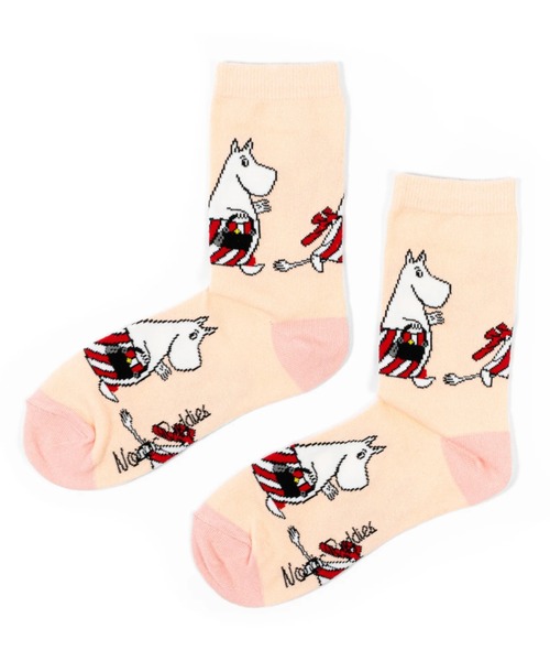 MOOMIN（ムーミン）の「MOOMIN / ムーミン クラシック ソックス 靴下 SOCKS MEN WOMEN NBJ（ソックス/靴下・レディース・ブラック系その他/ライトブラウン/オレンジ/ライトパープル/ライトピンク/ダークブルー/ナチュラル/グレー系その他/アイボリー/ライトブルー/ピンク/ブルー/グレー系その他2/ベージュ/ダークグレー/ブラック/ネイビー/マルーン/ライトグレー/ピンク系その他2/ブラウン/キャメル/パープル/インディゴブルー/オフホワイト/ブラック系その他2/グレー/ブルー系その他/ブルー系その他2/その他1/その他2/その他3/グレイッシュベージュ/ブラック系その他3/ヘザーグレー/ブラウン系その他/ライトベージュ/サーモンピンク/ブラック系その他4/グリーン/ダークネイビー/キナリ/グレー系その他3/ピンク系その他3・L/M）」の3枚目の写真