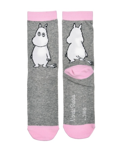 MOOMIN（ムーミン）の「MOOMIN / ムーミン クラシック ソックス 靴下 SOCKS MEN WOMEN NBJ（ソックス/靴下・レディース・ブラック系その他/ライトブラウン/オレンジ/ライトパープル/ライトピンク/ダークブルー/ナチュラル/グレー系その他/アイボリー/ライトブルー/ピンク/ブルー/グレー系その他2/ベージュ/ダークグレー/ブラック/ネイビー/マルーン/ライトグレー/ピンク系その他2/ブラウン/キャメル/パープル/インディゴブルー/オフホワイト/ブラック系その他2/グレー/ブルー系その他/ブルー系その他2/その他1/その他2/その他3/グレイッシュベージュ/ブラック系その他3/ヘザーグレー/ブラウン系その他/ライトベージュ/サーモンピンク/ブラック系その他4/グリーン/ダークネイビー/キナリ/グレー系その他3/ピンク系その他3・L/M）」の15枚目の写真