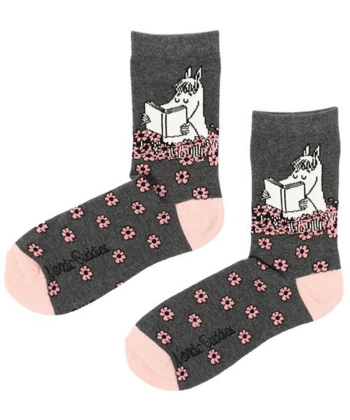 MOOMIN（ムーミン）の「MOOMIN / ムーミン クラシック ソックス 靴下 SOCKS MEN WOMEN NBJ（ソックス/靴下・レディース・ブラック系その他/ライトブラウン/オレンジ/ライトパープル/ライトピンク/ダークブルー/ナチュラル/グレー系その他/アイボリー/ライトブルー/ピンク/ブルー/グレー系その他2/ベージュ/ダークグレー/ブラック/ネイビー/マルーン/ライトグレー/ピンク系その他2/ブラウン/キャメル/パープル/インディゴブルー/オフホワイト/ブラック系その他2/グレー/ブルー系その他/ブルー系その他2/その他1/その他2/その他3/グレイッシュベージュ/ブラック系その他3/ヘザーグレー/ブラウン系その他/ライトベージュ/サーモンピンク/ブラック系その他4/グリーン/ダークネイビー/キナリ/グレー系その他3/ピンク系その他3・L/M）」の12枚目の写真
