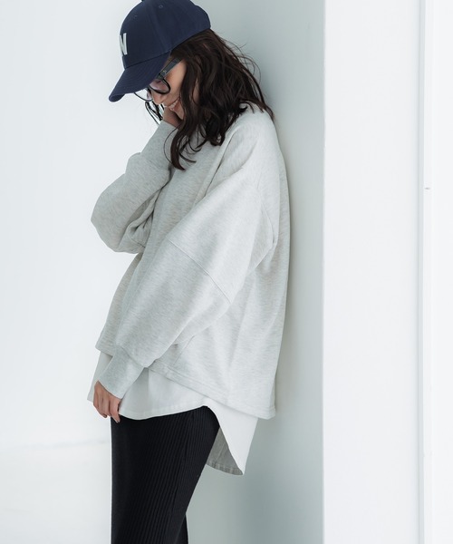 セール】テールカットコットンカットソー（Tシャツ/カットソー