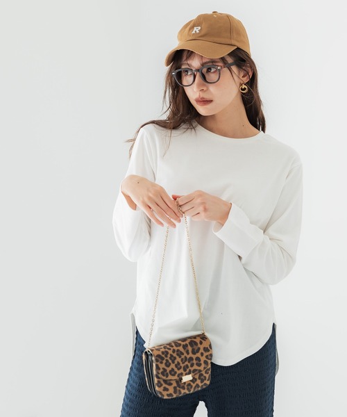 coca(coca)(コカ)の「テールカットコットンカットソー(Tシャツ/カットソー・レディース・ホワイト/その他1/ブラック・L/M)」の9枚目の写真