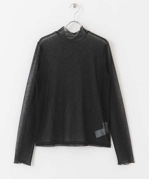 SENSE OF PLACE by URBAN RESEARCH(センスオブプレイスバイアーバンリサーチ)の「メローチュールハイネックトップ(Tシャツ/カットソー・レディース・ブラック/その他1/その他2/グリーン系その他/ベージュ系その他/アイボリー・ONE)」の11枚目の写真