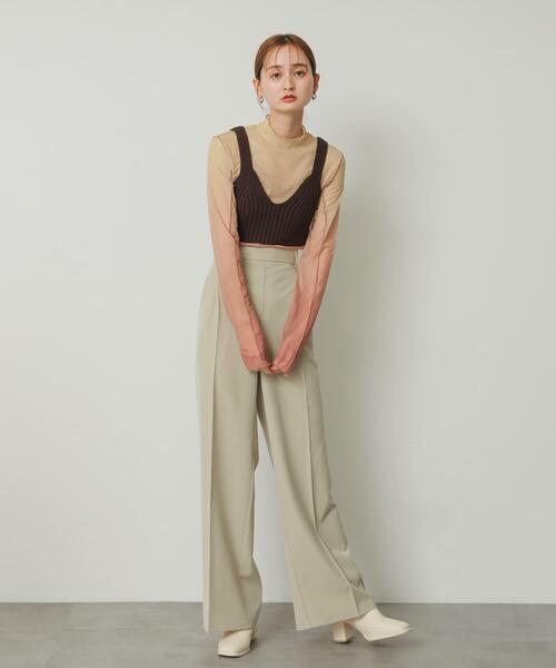 SENSE OF PLACE by URBAN RESEARCH(センスオブプレイスバイアーバンリサーチ)の「メローチュールハイネックトップ(Tシャツ/カットソー・レディース・ブラック/その他1/その他2/グリーン系その他/ベージュ系その他/アイボリー・ONE)」の19枚目の写真