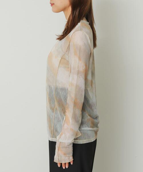 SENSE OF PLACE by URBAN RESEARCH(センスオブプレイスバイアーバンリサーチ)の「メローチュールハイネックトップ(Tシャツ/カットソー・レディース・ブラック/その他1/その他2/グリーン系その他/ベージュ系その他/アイボリー・ONE)」の22枚目の写真