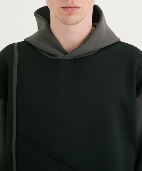 CITY TOKYO（シティトウキョウ）の「切り替えフードプルオーバー（パーカー・メンズ・ネイビー/ホワイト/ブラック・2/3/1）」の22枚目の写真