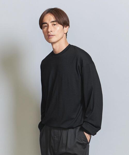 BEAUTY&YOUTH UNITED ARROWS（ビューティーアンドユースユナイテッドアローズ）の「ウォッシャブル ウール ロングスリーブ Tシャツ（Tシャツ/カットソー・メンズ・ブラック/オレンジ系その他/グレー・S/XL/L/M）」の11枚目の写真