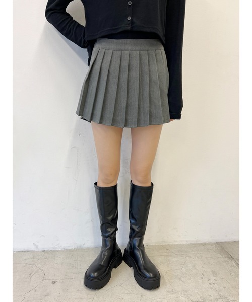 PHILLY(フィリー)の「【PHILLY】ミニプリーツスカート(スカート・レディース・ブラック/グレー・FREE)」の10枚目の写真
