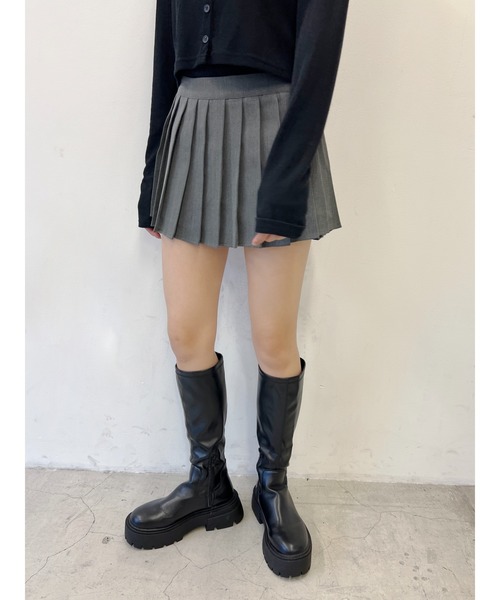 PHILLY(フィリー)の「【PHILLY】ミニプリーツスカート(スカート・レディース・ブラック/グレー・FREE)」の12枚目の写真