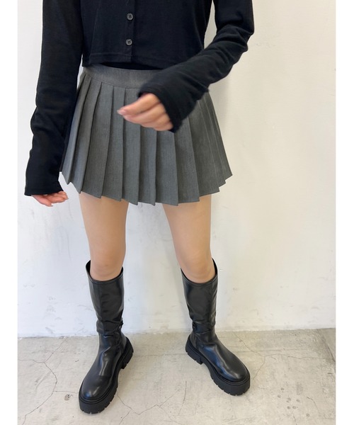 PHILLY(フィリー)の「【PHILLY】ミニプリーツスカート(スカート・レディース・ブラック/グレー・FREE)」の14枚目の写真