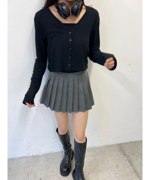 PHILLY(フィリー)の「【PHILLY】ミニプリーツスカート(スカート・レディース・ブラック/グレー・FREE)」の15枚目の写真
