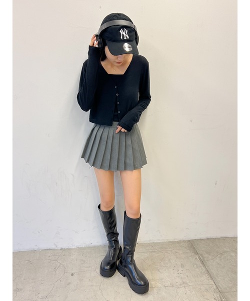 PHILLY(フィリー)の「【PHILLY】ミニプリーツスカート(スカート・レディース・ブラック/グレー・FREE)」の16枚目の写真