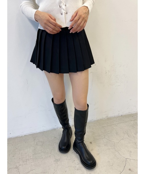 PHILLY(フィリー)の「【PHILLY】ミニプリーツスカート(スカート・レディース・ブラック/グレー・FREE)」の5枚目の写真