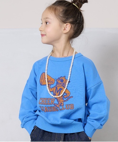 Life Support Products(ライフサポートプロダクツ)の「裏毛ワイドカレッジトレーナー(80~150cm)(スウェット・キッズ・エメラルド/オフホワイト/ブラック/杢グレー/ネイビー/ブルー・100/140/95/150/120/80/110/130/90)」の6枚目の写真