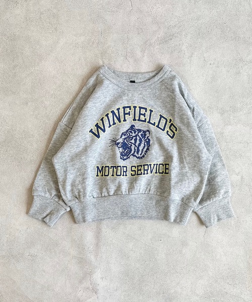 Life Support Products(ライフサポートプロダクツ)の「裏毛ワイドカレッジトレーナー(80~150cm)(スウェット・キッズ・エメラルド/オフホワイト/ブラック/杢グレー/ネイビー/ブルー・100/140/95/150/120/80/110/130/90)」の12枚目の写真