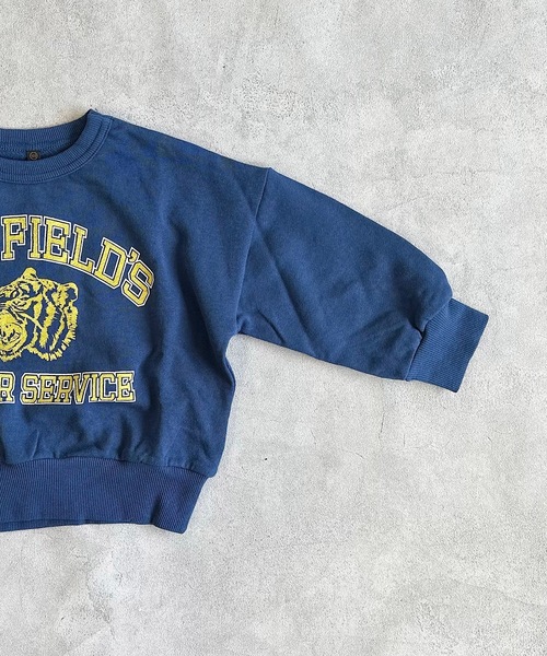Life Support Products(ライフサポートプロダクツ)の「裏毛ワイドカレッジトレーナー(80~150cm)(スウェット・キッズ・エメラルド/オフホワイト/ブラック/杢グレー/ネイビー/ブルー・100/140/95/150/120/80/110/130/90)」の8枚目の写真