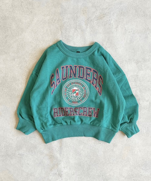 Life Support Products(ライフサポートプロダクツ)の「裏毛ワイドカレッジトレーナー(80~150cm)(スウェット・キッズ・エメラルド/オフホワイト/ブラック/杢グレー/ネイビー/ブルー・100/140/95/150/120/80/110/130/90)」の14枚目の写真