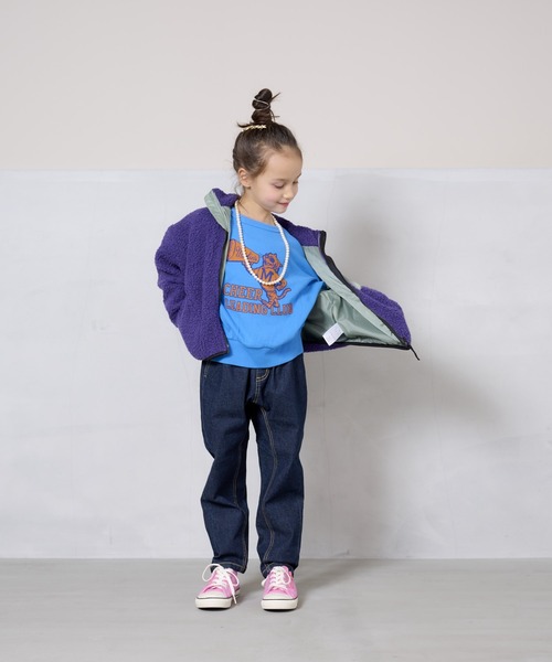 Life Support Products(ライフサポートプロダクツ)の「裏毛ワイドカレッジトレーナー(80~150cm)(スウェット・キッズ・エメラルド/オフホワイト/ブラック/杢グレー/ネイビー/ブルー・100/140/95/150/120/80/110/130/90)」の20枚目の写真