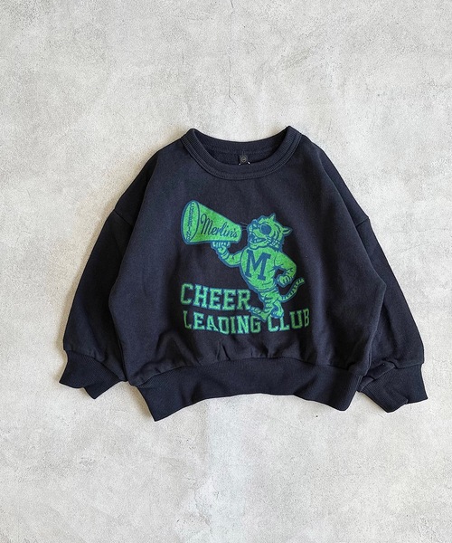 Life Support Products(ライフサポートプロダクツ)の「裏毛ワイドカレッジトレーナー(80~150cm)(スウェット・キッズ・エメラルド/オフホワイト/ブラック/杢グレー/ネイビー/ブルー・100/140/95/150/120/80/110/130/90)」の21枚目の写真