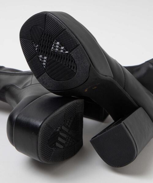 WEGO(ウィゴー)の「WEGO/ストーム付きストレッチショートブーツ(ブーツ・レディース・オフホワイト/ブラック・MEDIUM/LARGE)」の12枚目の写真