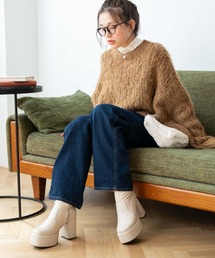 WEGO | WEGO/【23年秋冬新作】ストーム付きストレッチショートブーツ(ブーツ)