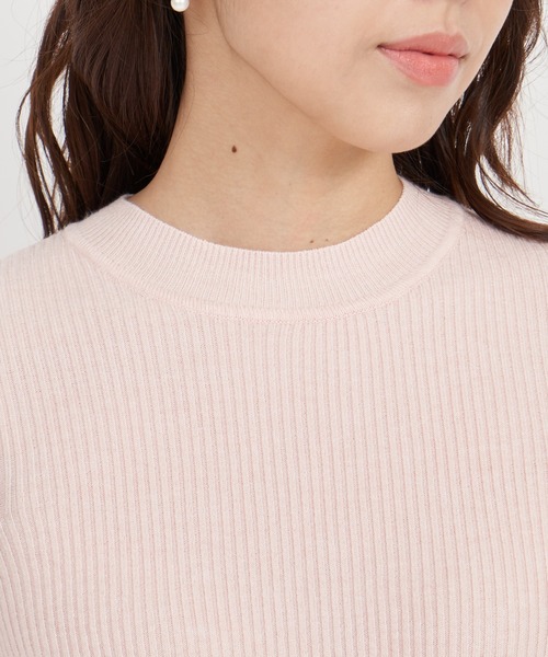 ROYAL PARTY（ロイヤルパーティー）の「ウォッシャブルプチハイネック長袖ニットトップス（ニット/セーター・レディース・ピンク/ボルドー/ブラック/マルチ/オフホワイト・FREE）」の18枚目の写真