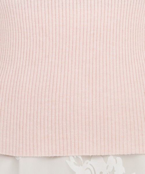 ROYAL PARTY（ロイヤルパーティー）の「ウォッシャブルプチハイネック長袖ニットトップス（ニット/セーター・レディース・ピンク/ボルドー/ブラック/マルチ/オフホワイト・FREE）」の20枚目の写真