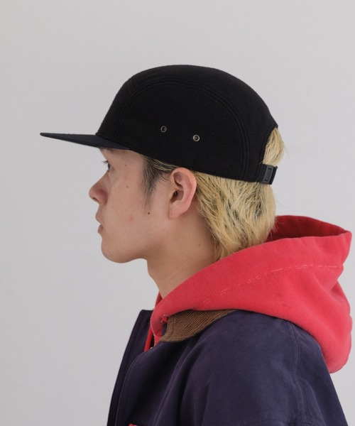 WHIMSIC（ウィムジック）の「【UNISEX】フリースジェットキャップ（キャップ・メンズ・チャコールグレー/ブラック/ブラウン/ネイビー・FREE）」の2枚目の写真