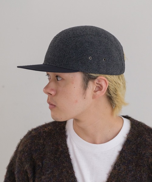 WHIMSIC（ウィムジック）の「【UNISEX】フリースジェットキャップ（キャップ・メンズ・チャコールグレー/ブラック/ブラウン/ネイビー・FREE）」の11枚目の写真