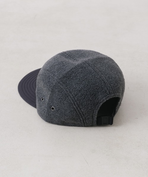 WHIMSIC（ウィムジック）の「【UNISEX】フリースジェットキャップ（キャップ・メンズ・チャコールグレー/ブラック/ブラウン/ネイビー・FREE）」の6枚目の写真