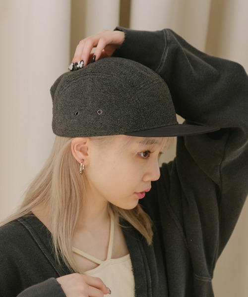 WHIMSIC（ウィムジック）の「【UNISEX】フリースジェットキャップ（キャップ・メンズ・チャコールグレー/ブラック/ブラウン/ネイビー・FREE）」の16枚目の写真