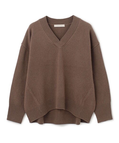 UNFILO(アンフィーロ)の「【洗える】ウールカシミヤ Vネックニット(ニット/セーター・レディース・ダルブルー系/ベージュ系/オレンジ系/スカイブルー系/ダークブラウン系/ライトグレー系・MEDIUM/SMALL)」の19枚目の写真