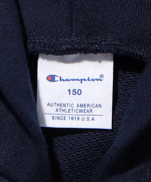 FREAK'S STORE（フリークスストア）の「限定展開 champion/チャンピオン KIDS ZIP HOODED SWEATSHIRT / キッズ ジップフーデッドスウェットシャツ / ジップパーカー / CK-Y102（パーカー・キッズ・ネイビー/グレー/ブラック・100/110/120/130/140/150）」の6枚目の写真