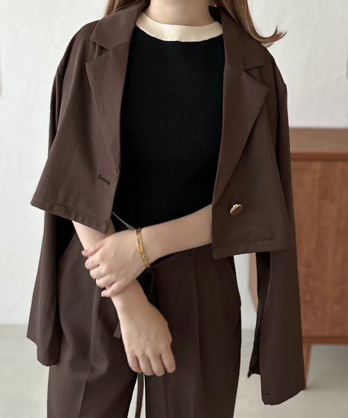 apres jour clair】袖スリットジャケット【ZOZOTOWN限定アイテム