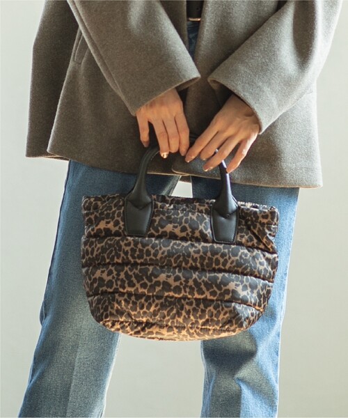 OPAQUE.CLIP（オペークドットクリップ）の「◆【2WAY】ボーダーキルティングミドルトート（トートバッグ・レディース・ダークブラウン系/ブラック/ライトベージュ・00）」の13枚目の写真