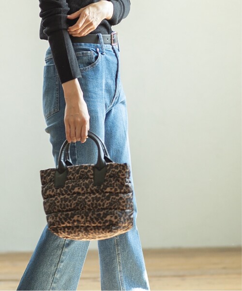 OPAQUE.CLIP（オペークドットクリップ）の「◆【2WAY】ボーダーキルティングミドルトート（トートバッグ・レディース・ダークブラウン系/ブラック/ライトベージュ・00）」の14枚目の写真